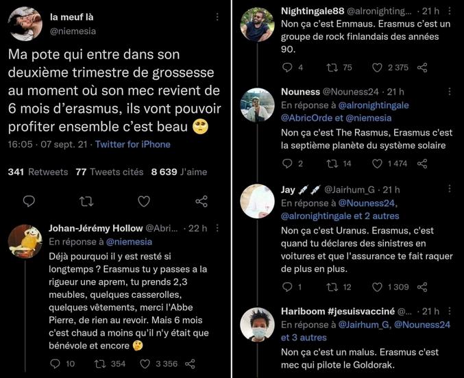 Erasmus c'est avant "Et glou, et glou, et glou, et glou !...."