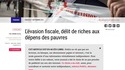 L'évasion fiscale, délit de riches aux dépens des pauvres
