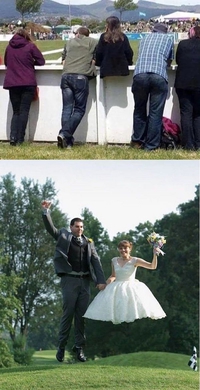 La fille sans jambes...