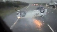 Shocking video shows Volvo crash while travelling on M5 in West Midlands 
