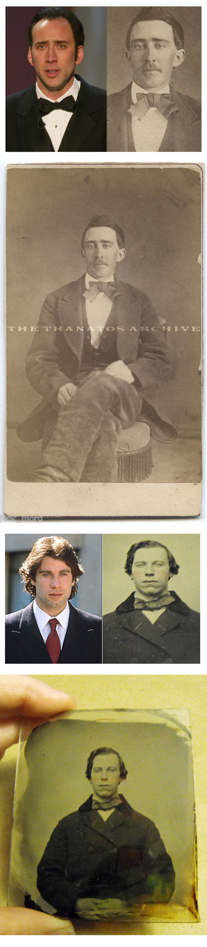 Des photos vieilles de plus de 100 ans des deux acteurs... 