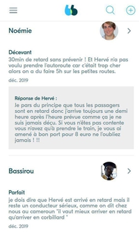Pendant ce temps, sur Blablacar