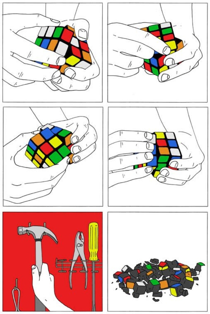 Voici la solution pour terminer un Rubik's Cube facilement.
