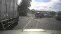 Trailer can't stop in heavy traffic