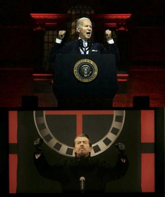 Joe Biden lors de son discours le 1er septembre 2022.