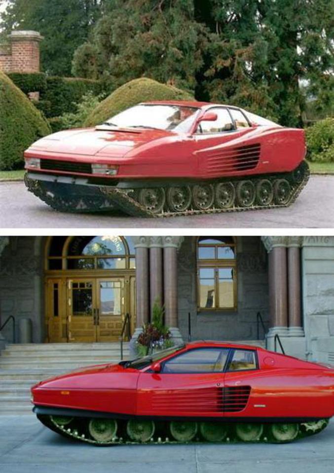 Un hybride tank/Ferrari, je ne pense pas que la vitesse soit la même.