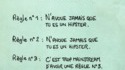 Hipsters: Les règles