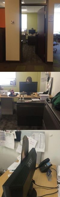 Pendant ce temps, au bureau