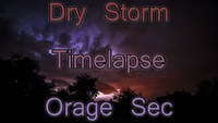 orage sec Timelaps