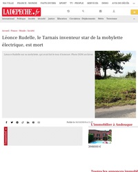 Léonce Rudelle, le Tarnais inventeur star de la mobylette électrique, est mort