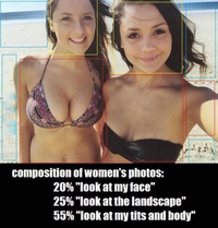 Composition d'une photo de femmes