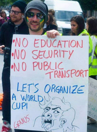 Manifestant brésilien