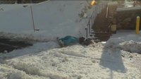 Escaliers en snowboard