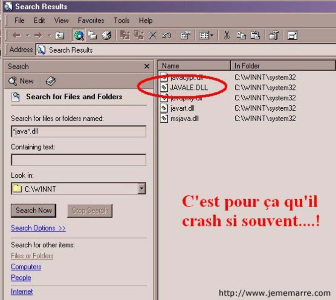 Voila pourquoi windows crash !