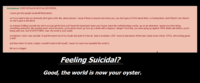 Envie de suicide ?