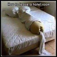 Kan tu quittes ta chambre d'hôtel...