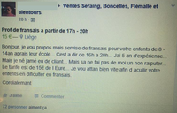 Prof de fransais