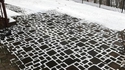 Des carrés de neige