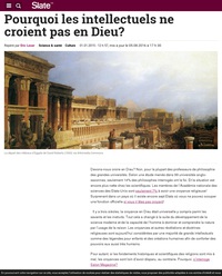 Pourquoi les intellectuels ne croient pas en Dieu?