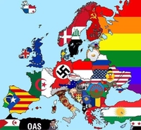 Carte de l'Europe offensante