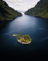 Joli fjord en Norvège
