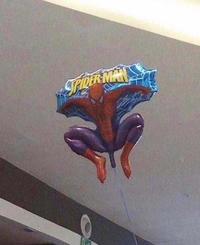 Un spiderman bien gonflé