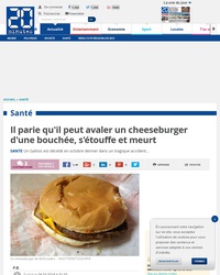 Quand on vous dit que le mac do c'est dangereux pour la santé
