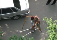 Leçon de ski urbain