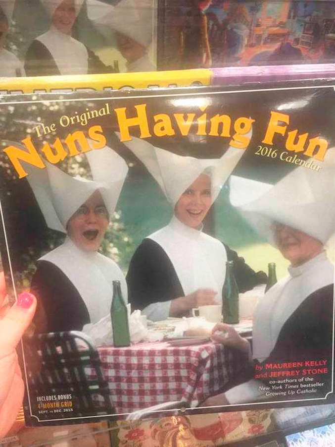 Nuns having fun.