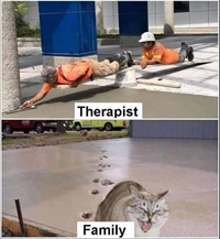 Thérapeute et famille