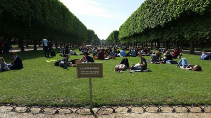 Faut le dire en quelle langue? (Champ de mars / Paris)