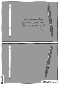 Crayon vs stylo