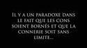 Paradoxe du jour