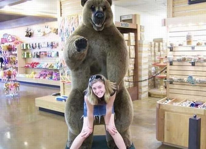 Toujours aussi coquin cet ours.