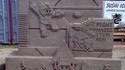 Sculpture sur sable 8 bits