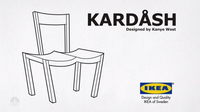 La Kardash une chaise designée par Kanye West