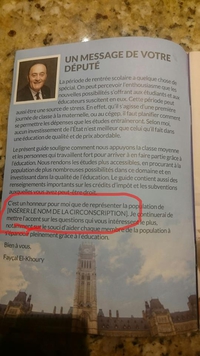 Un député très engagé