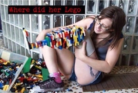 Leg in lego
