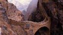 Le pont piétonnier de Shahara, au Yémen