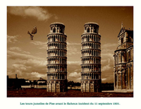 Les fameuses tours jumelles de Pise