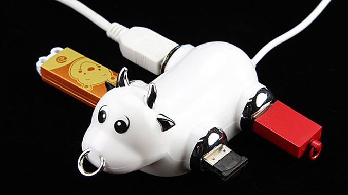 Une vache USB.