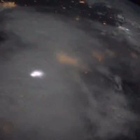 Un orage depuis l'espace