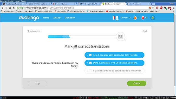 Duolingo, qui "dispense" des cours de langues propose des traductions pas très sympathiques