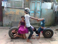 Une balade en famille