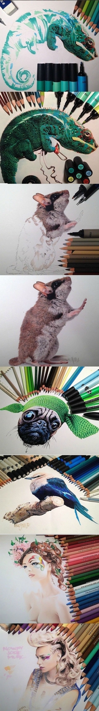 Des crayonnés