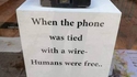 Époque révolue du téléphone branché