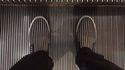 Chaussure qui se fondent dans l'environnement.