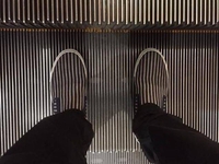 Chaussure qui se fondent dans l'environnement.