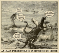 Je déteste les animaux préhistoriques partouzeurs de droite 