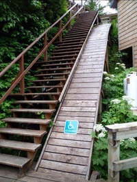 Rampe pour handicapé